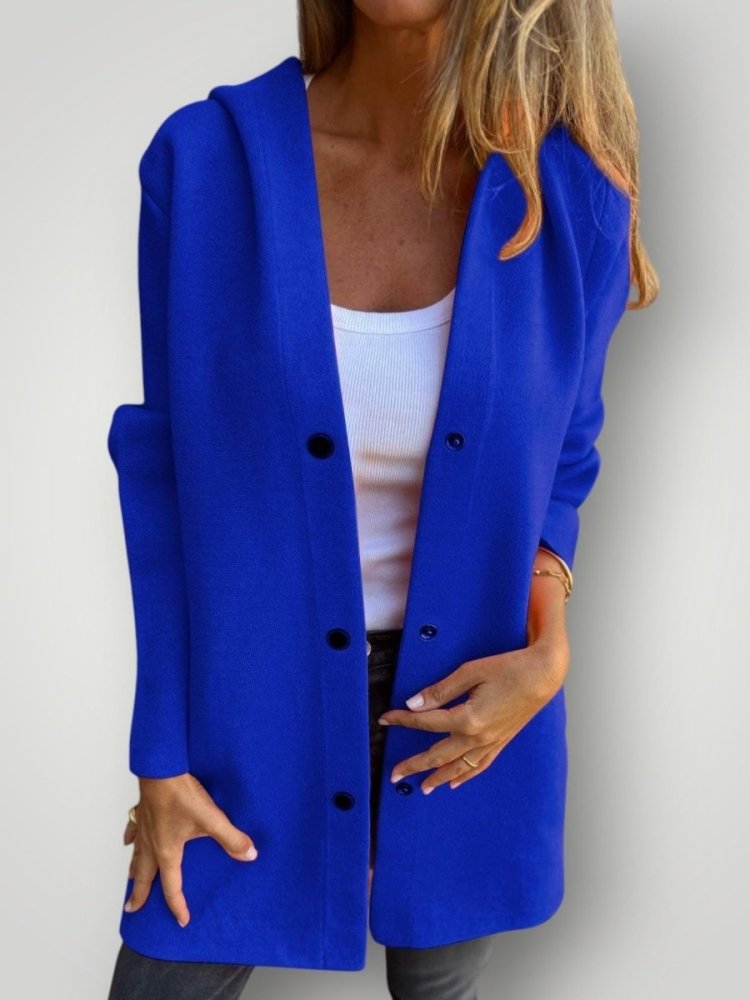 Lässige Kapuzenjacke für Damen mit Bequemer Passform - Aurivio Mode