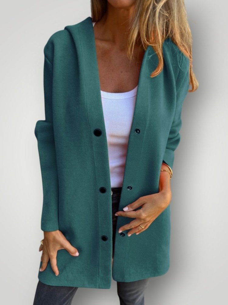 Lässige Kapuzenjacke für Damen mit Bequemer Passform - Aurivio Mode