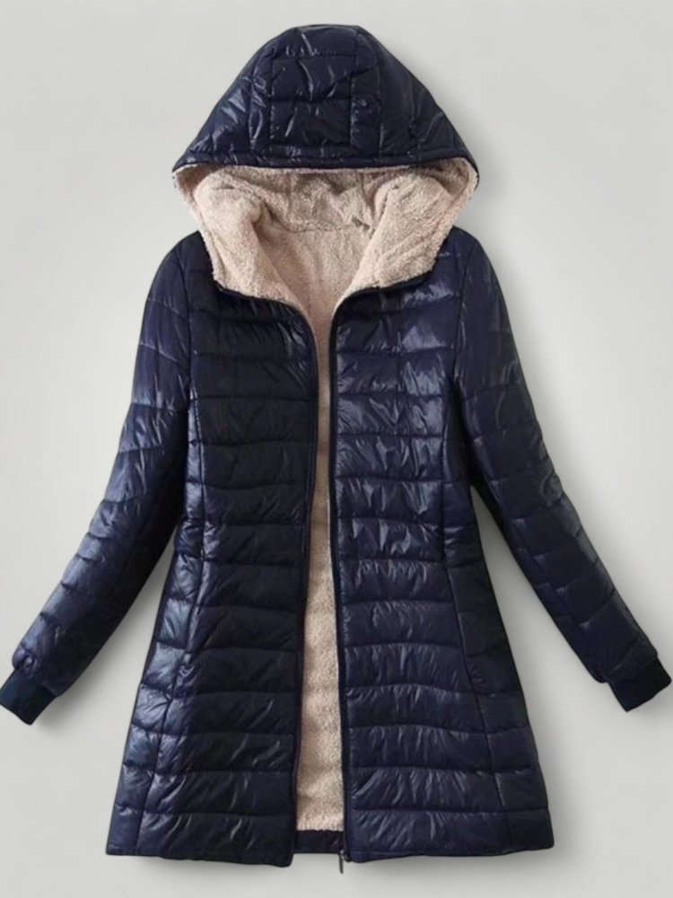 Modische Damenjacke mit Kapuze für Eleganz und Komfort - Aurivio Mode
