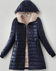 Modische Damenjacke mit Kapuze für Eleganz und Komfort - Aurivio Mode