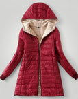 Modische Damenjacke mit Kapuze für Eleganz und Komfort - Aurivio Mode