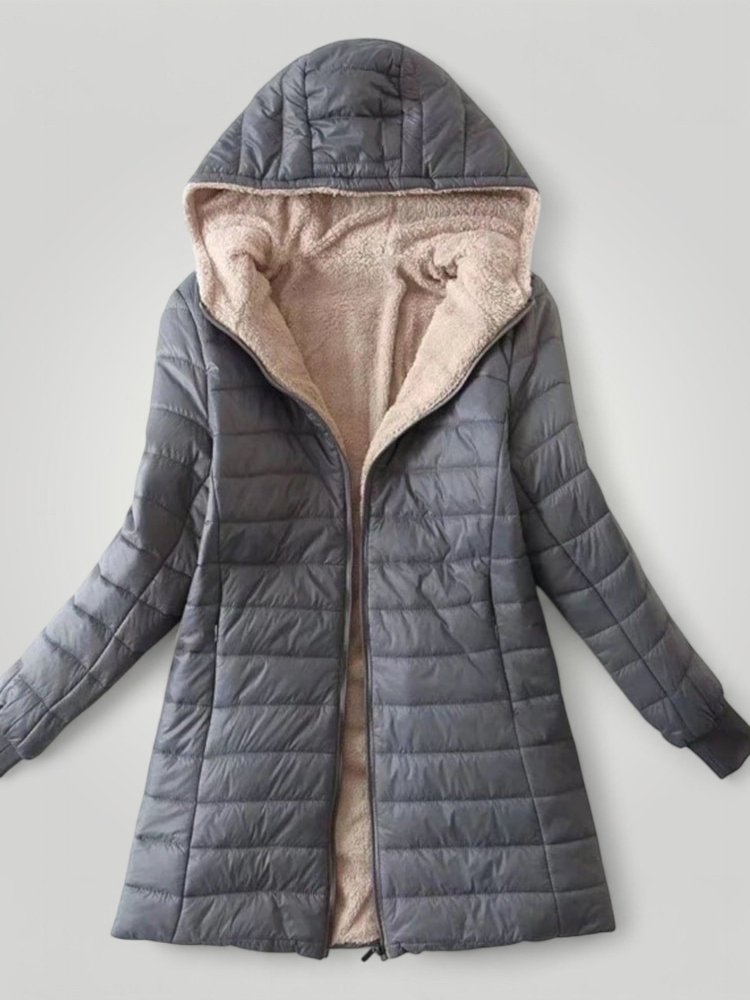 Modische Damenjacke mit Kapuze für Eleganz und Komfort - Aurivio Mode