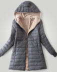 Modische Damenjacke mit Kapuze für Eleganz und Komfort - Aurivio Mode