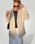 Polka Dot Blazer für Lässigen Chic - Aurivio Mode