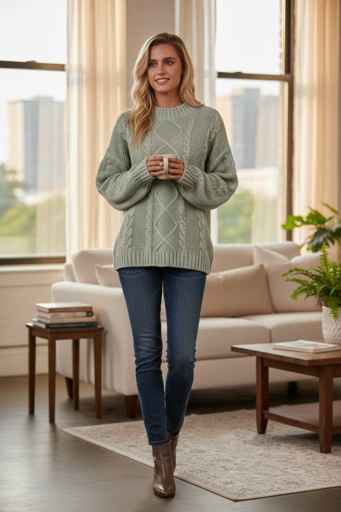 Strickpullover 'Livia' - Mit Modischen Ballonärmeln - Aurivio Mode