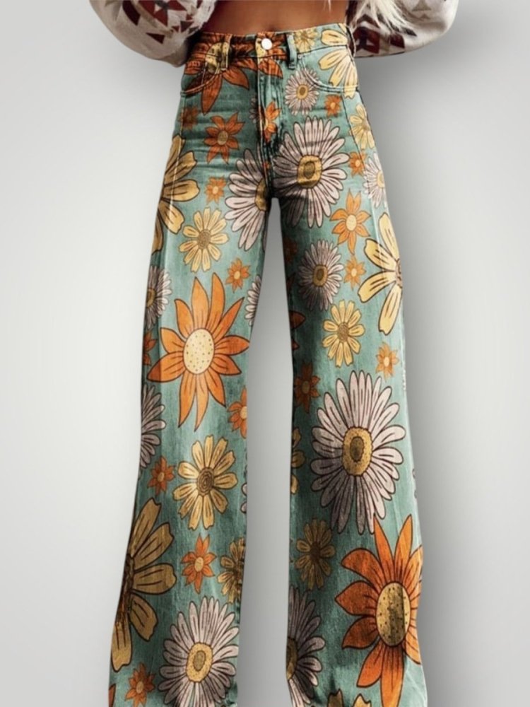 Vintage Frauenhose im Eleganten Retro - Stil - Aurivio Mode