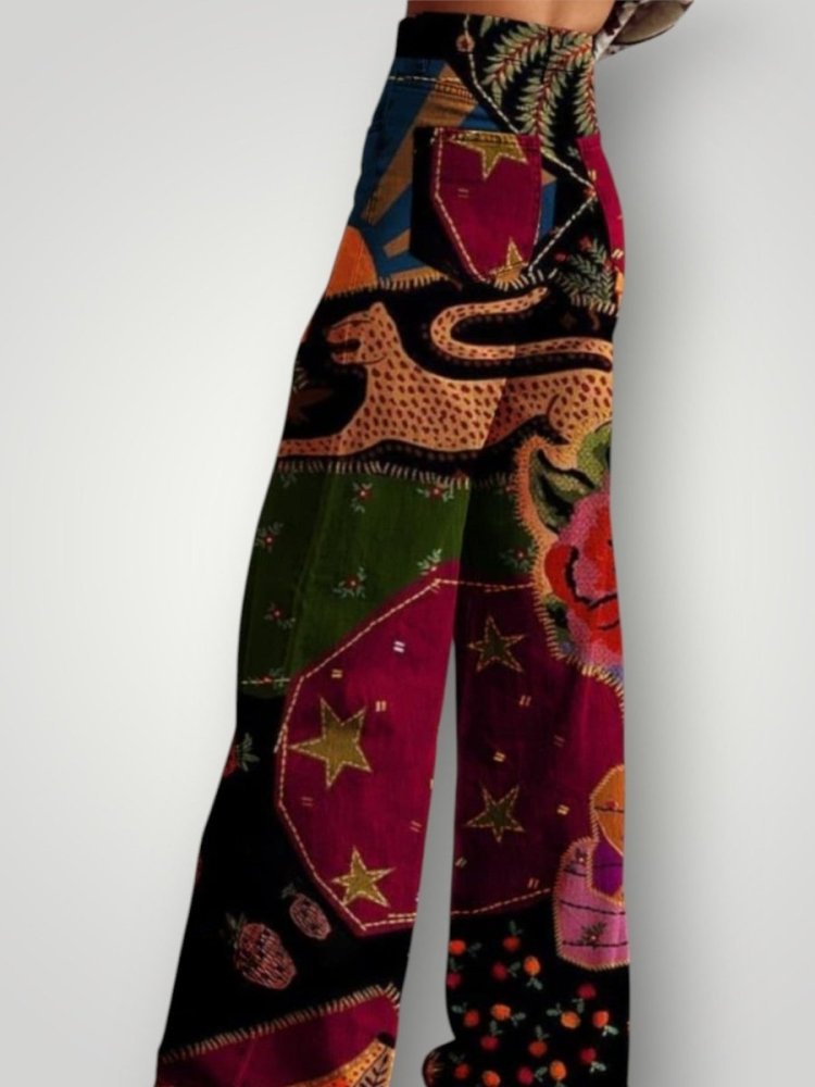 Vintage Frauenhose mit Elegantem Komfort - Aurivio Mode