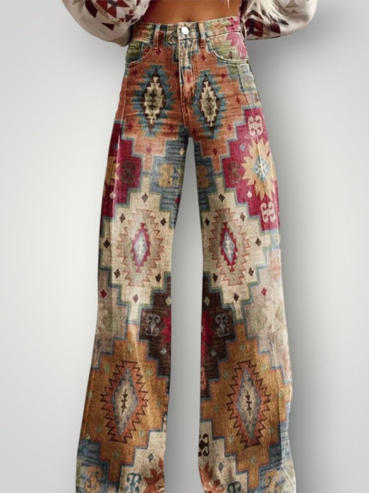 Vintage Hose mit Schmeichelndem Schnitt - Aurivio Mode