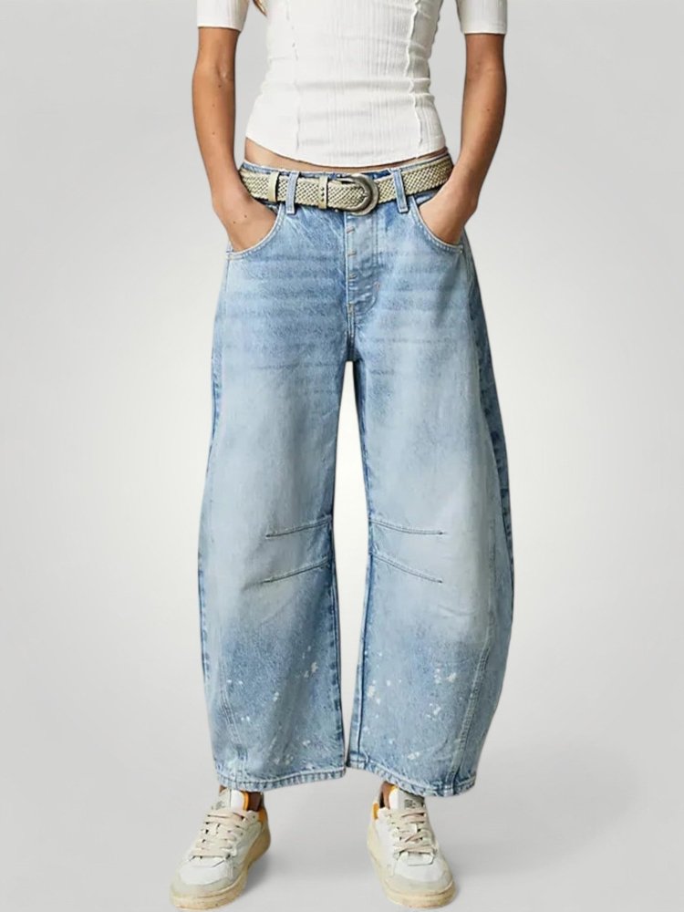 Vintage Jeans Damen mit Stilvollem Elefantenbein - Aurivio Mode