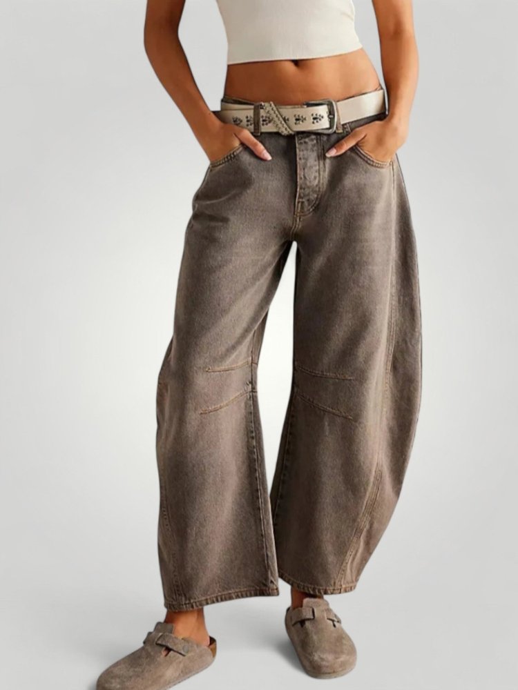 Vintage Jeans Damen mit Stilvollem Elefantenbein - Aurivio Mode