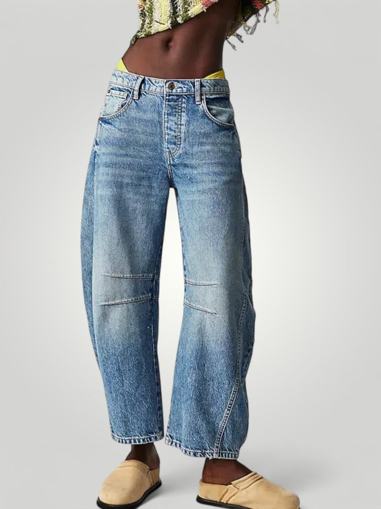 Vintage Jeans Damen mit Stilvollem Elefantenbein - Aurivio Mode