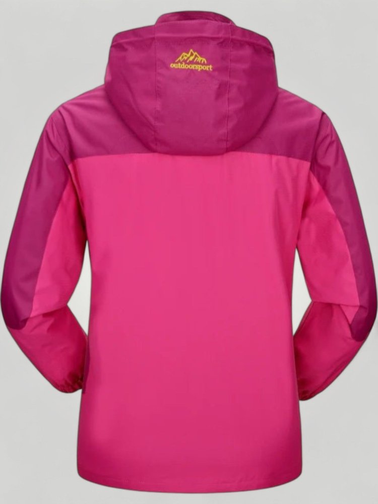 Wanderjacke Damen Wasserdicht Atmungsaktiv Lila - Aurivio Mode