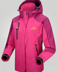 Wanderjacke Damen Wasserdicht Atmungsaktiv Lila - Aurivio Mode