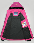 Wanderjacke Damen Wasserdicht Atmungsaktiv Lila - Aurivio Mode