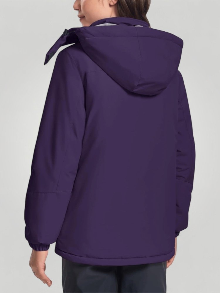 Warme Damenjacke mit Abnehmbarer Kapuze für Optimalen Komfort - Aurivio Mode