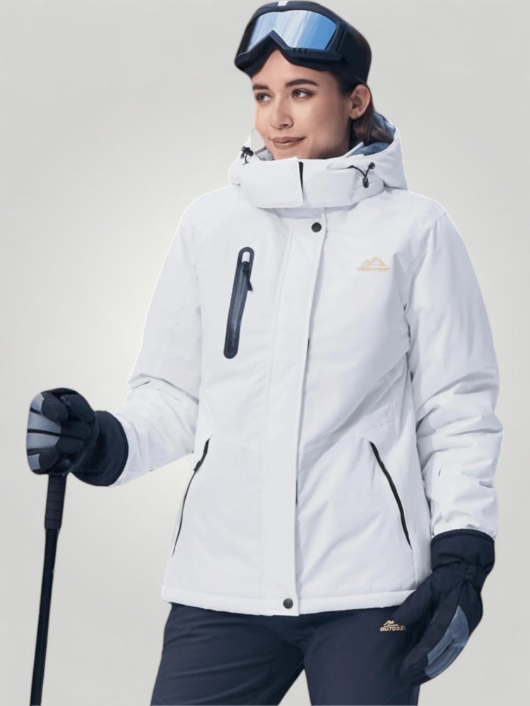 Warme Damenjacke mit Abnehmbarer Kapuze für Optimalen Komfort - Aurivio Mode