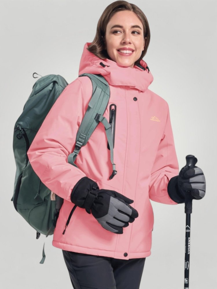 Warme Damenjacke mit Abnehmbarer Kapuze für Optimalen Komfort - Aurivio Mode