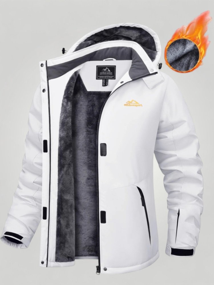 Warme Damenjacke mit Abnehmbarer Kapuze für Optimalen Komfort - Aurivio Mode