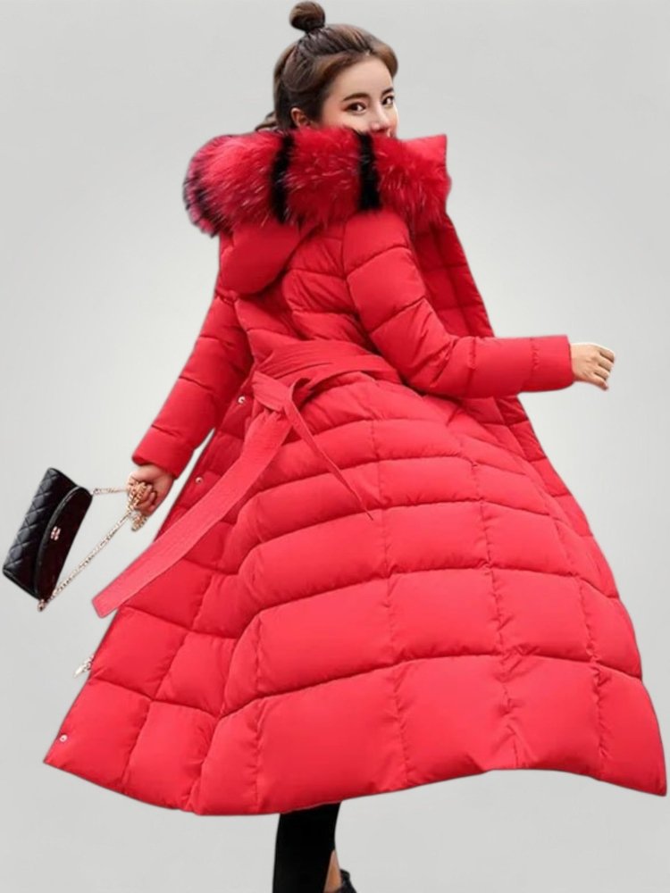 Warmer Parka mit Großem Pelzkragen für Stil und Komfort - Aurivio Mode