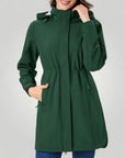 Wasserfeste Damenjacke mit Abnehmbarer Kapuze - Aurivio Mode