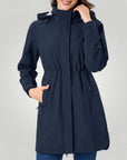 Wasserfeste Damenjacke mit Abnehmbarer Kapuze - Aurivio Mode